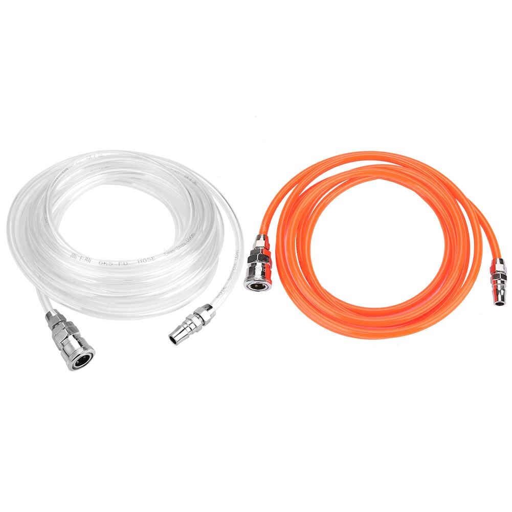 3/6m Air Compressor Hose Tube Pneumatic Hose Pipe Compressed Air Transport PU Pneumatic Hose With 1/4in Male/Female Connector