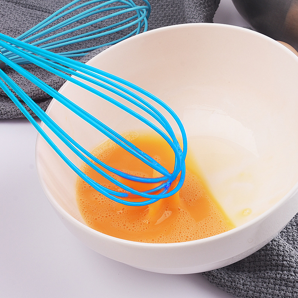 2pcs Cooking Utensils Baking Silicone Whisk Durable Heat Resistant For Kitchen