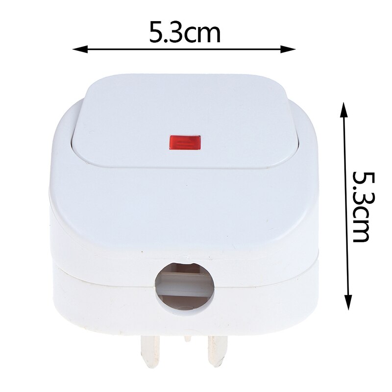 10A 3 Pin UK Plug AC Electrical Power Wiring Male Plug Socket With Led Switch Detachable Extension Cord Plug Adapter With Fused