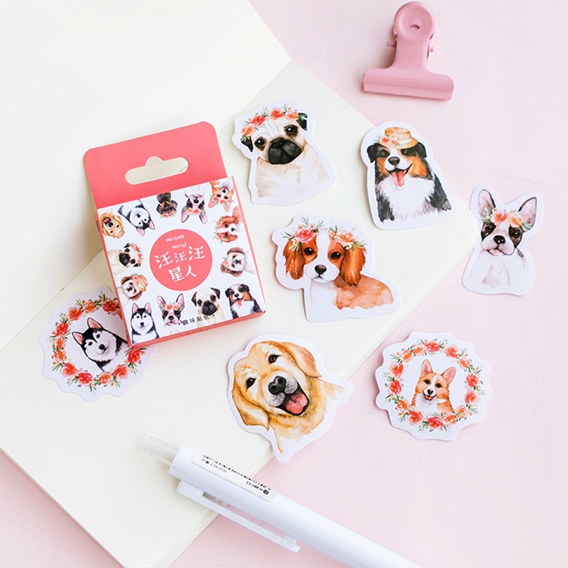 Sticker Hond 46 stks/partij Leuke Hond Dier Sticker Decoratie D... – Vicedeal