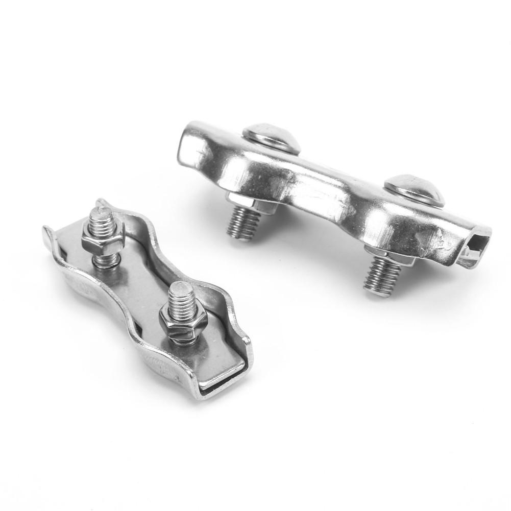 10Pcs 304 Stainless Steel Poly Rope Connector Wires Splicer Steel Wire Connector For Electric Fences Garden Supplies Accessories