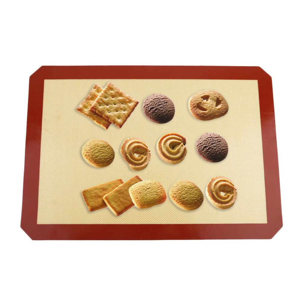 42*30cm Heat Resistance Baking Fiberglass Silicone Non-stick Mat Microwave Oven Cooking Pad Sheet Kitchen Bakeware Baking Mat