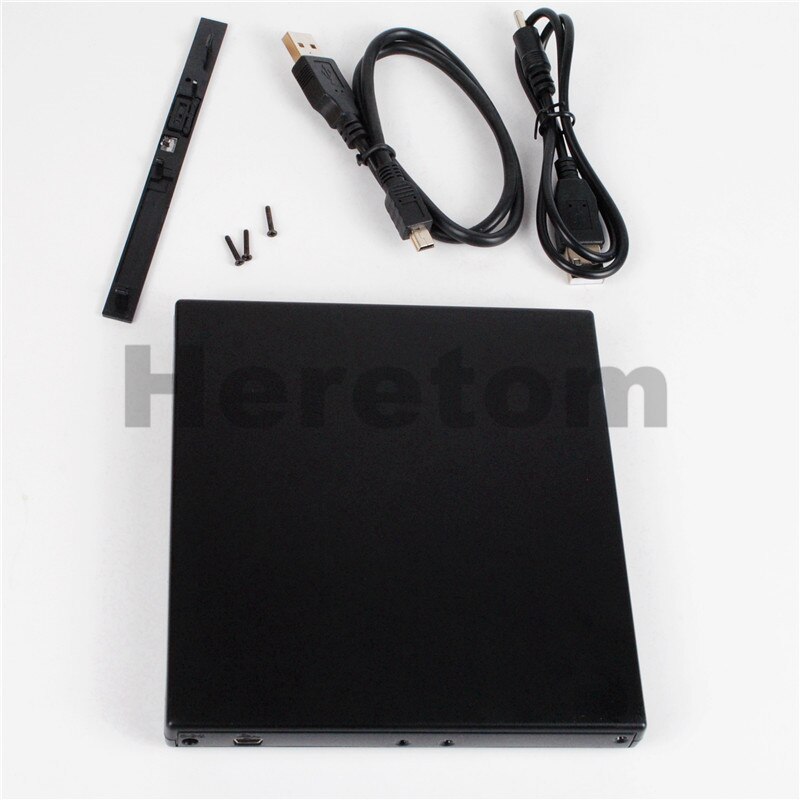 Heretom USB 2.0 9.5 millimetri SATA a SATA Esterno DVD-RW/DVD-ROM Optical Drive Enclosure Caso