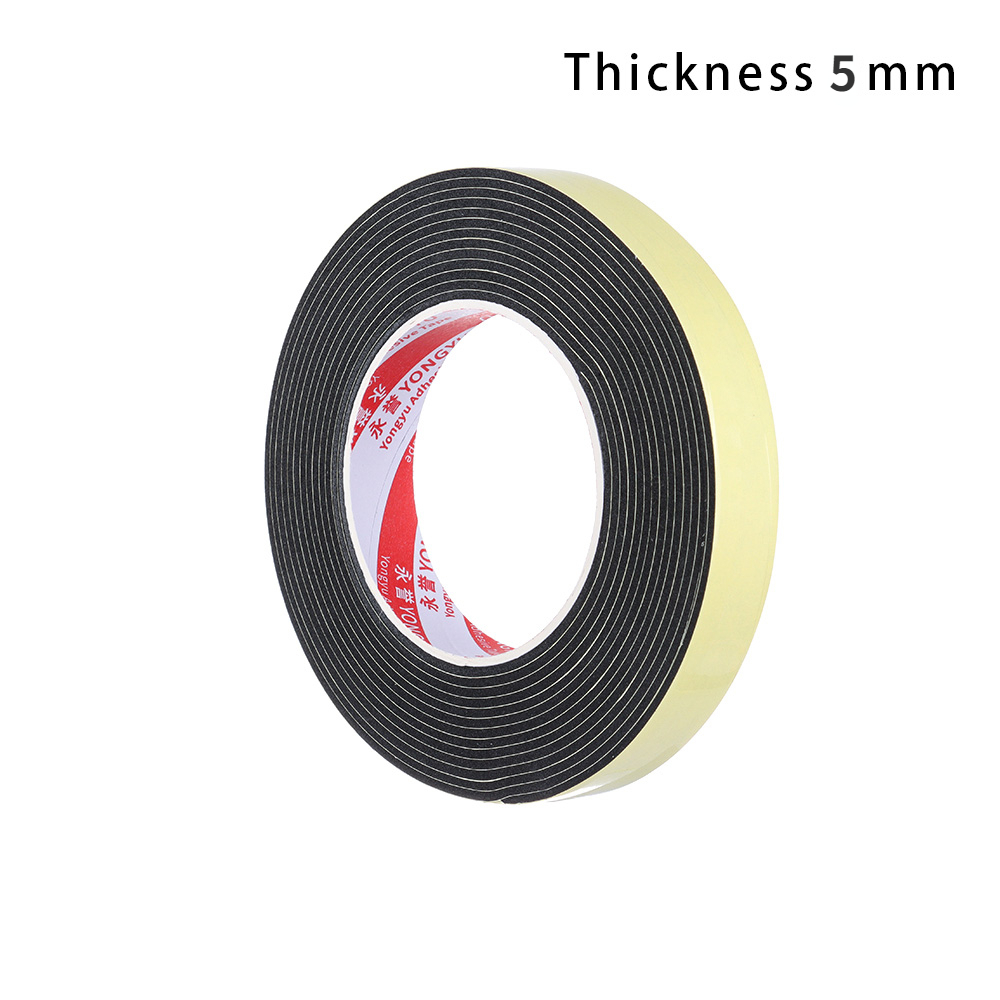 Eva Sponge Single-Sided Tape Shockproof Foam Sealant Strip Car Foam Pad Sound Insulation Buffer Anti-Collision Foam Tape: Thickness 2mm / 25mm x 5m