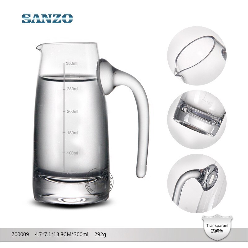 Lead-free crystal glass decanter spot white wine jug 70000X: 700009 300ml