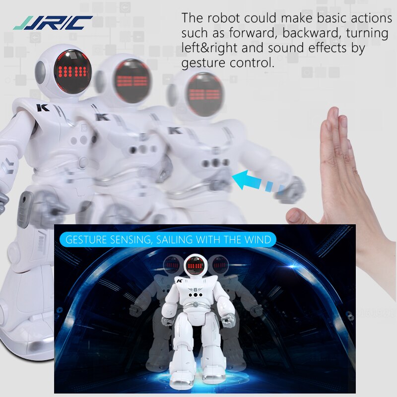 Jjrc R18 Rc Robot 2.4G Intelligente Kinderen Afstandsbediening Speelgoed Programma Met Muziek Gebaar Sensing Actiefiguren Speelgoed Voor jongens
