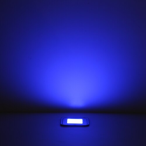 Iluminación empotrada para exteriores, IP67 DC12V 0,6 W, luz decorativa para jardín, adoquines LED SMD, lámparas de escalera con caja de inserción: Azul