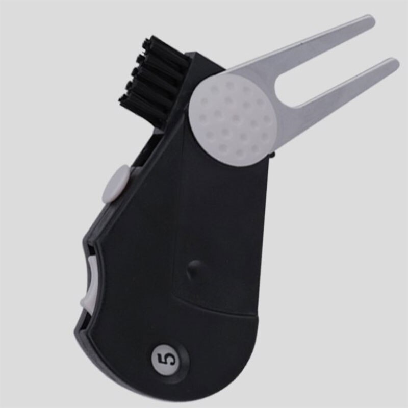 1pc 5In1 Score Counter Training Aid Foldable Multifunctional Lawn Golf Divot Tool Portable Accessories Putting Green Fork Repair