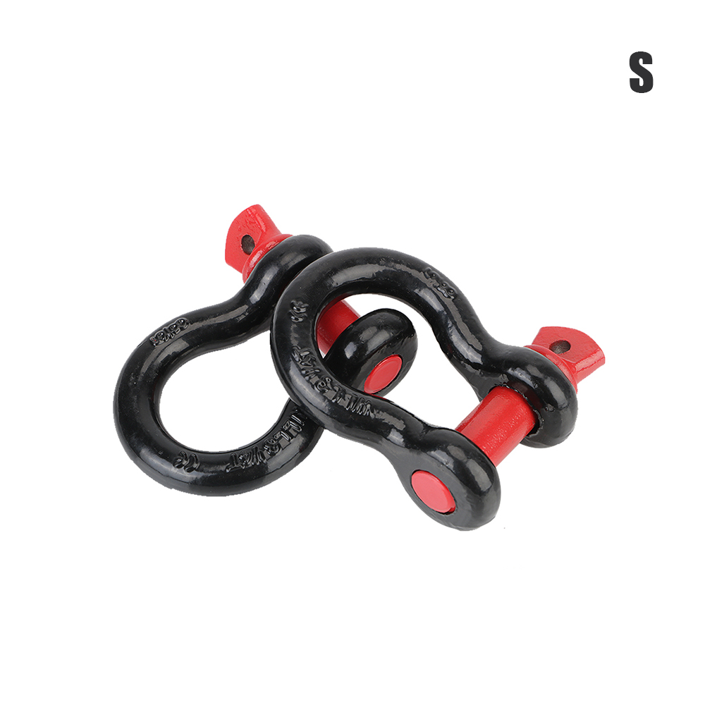 2pcs D Ring Shackle Vault Heavy Duty Tow Hook Towing Rope Buckles 12T 19.5T For Off Road Trailer Car Emergency Recovery: Small