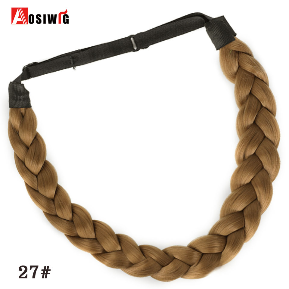 Accesorios para el cabello de para mujeres y niñas, peluca sintética, bandas para el cabello, diadema Vintage, trenzas, diademas, accesorios para peluca de cabello: NC/4HL