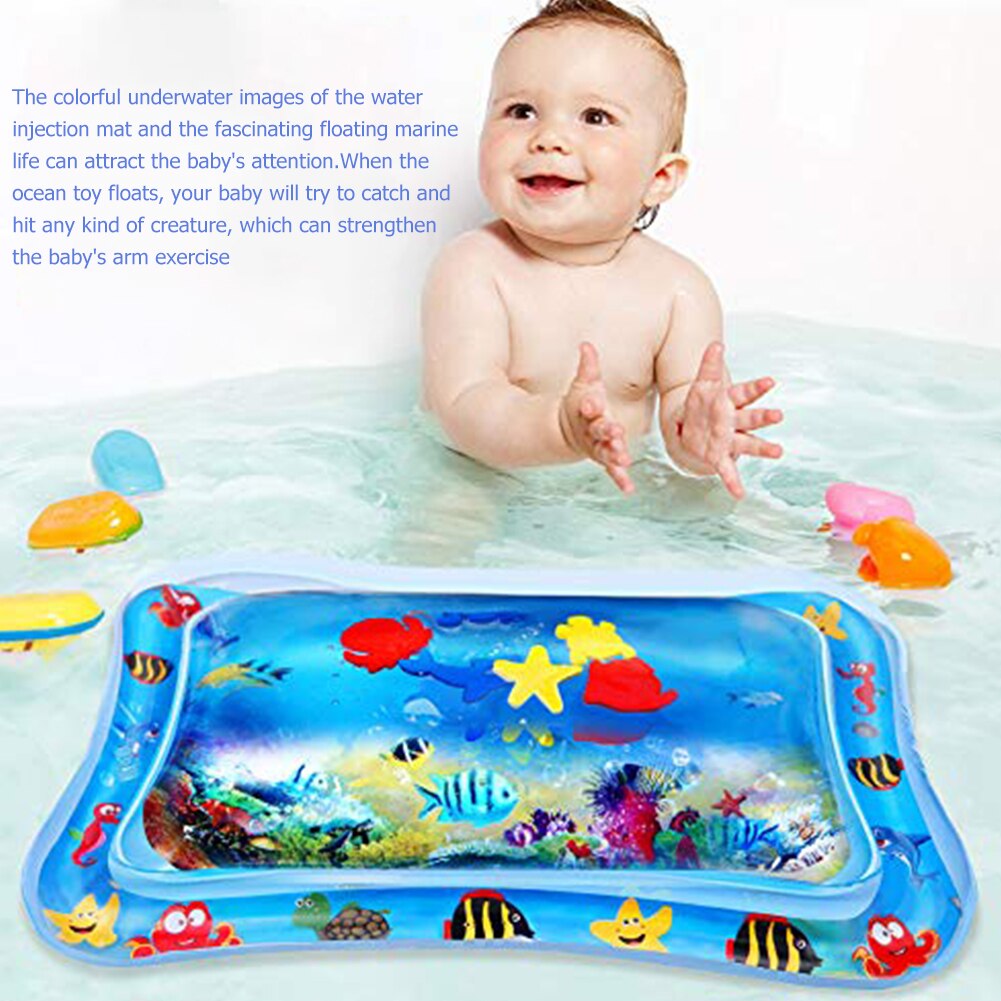 Games Beach Lawn Sprinkler Pads Baby Inflatable Patted Play Mat PVC Water Play Cushion Kids Summer Games Pads