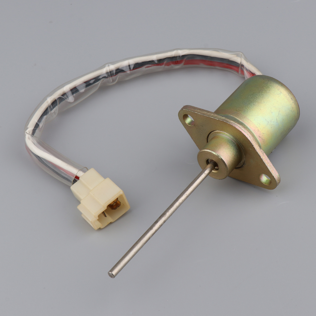 Easy to Install Fuel Stop Shut Off Solenoid SA-4310-12 for Woodward Engine (Cable Length: 27.5cm / 10.83 inch)