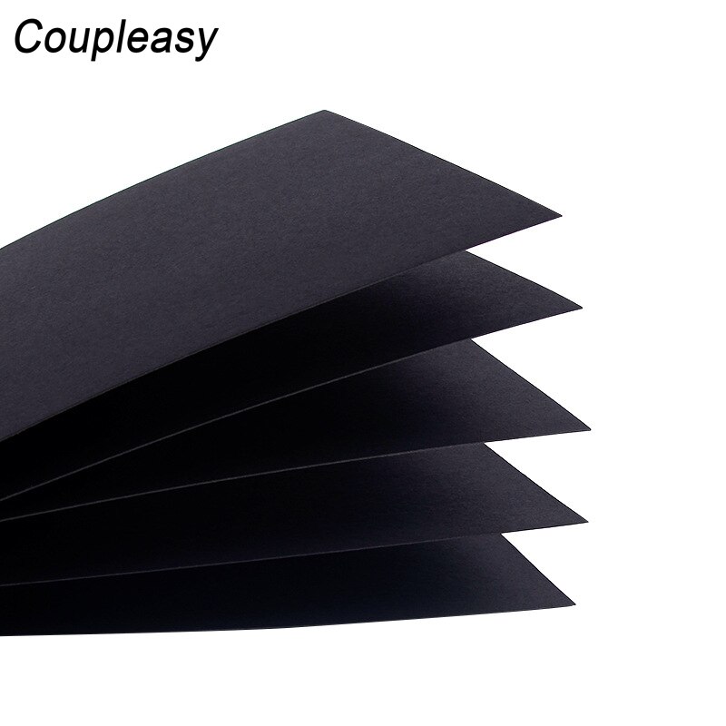 70-400g Black Kraft Paper Thicken Craft Paper Postcard Cardboard DIY Handmade Paper Stationery School Supplies 100Pcs