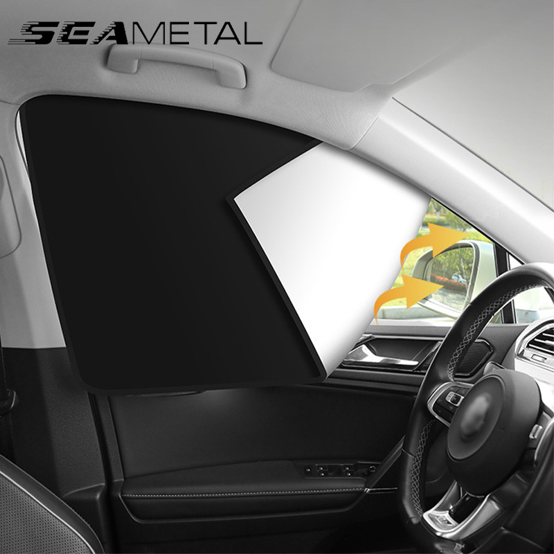 SEAMETAL Magnet-Sonnenschutz für Auto-Seitenfenster vorne/hinten, Autofenstervorhang, UV-blockierende Sommer-Sonnenschutzabdeckung zum Schutz der Privatsphäre