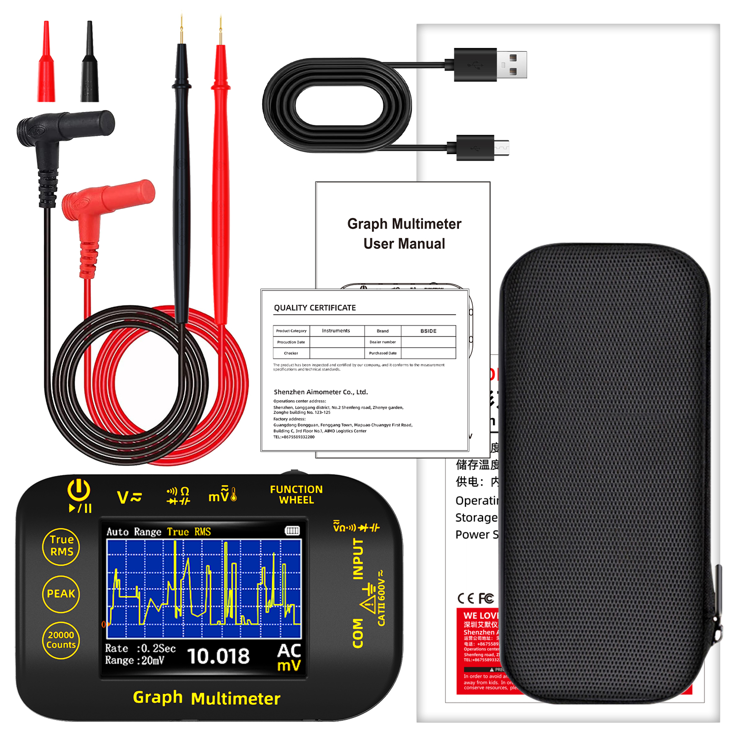 Intelligent Digital Multimeter 20000 Counts Voltag... – Vicedeal