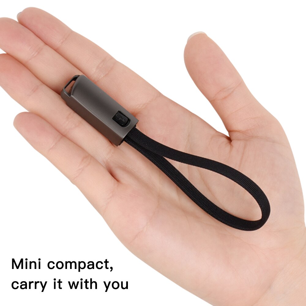 Corrente chave micro usb tipo c relâmpago cabo de carregamento rápido para samsung s10 a51 a71 note10 carregador chaveiro cabo curto cabel