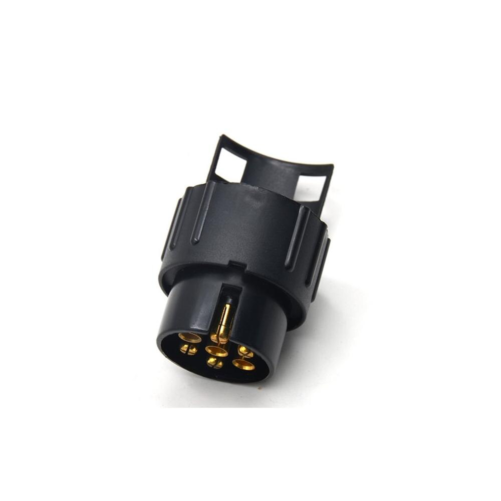 1PCS Black 13Pin to 7 Pin Female Plug Adapter Electrical Converter Truck Trailer Vehicle Connector Car Accessories