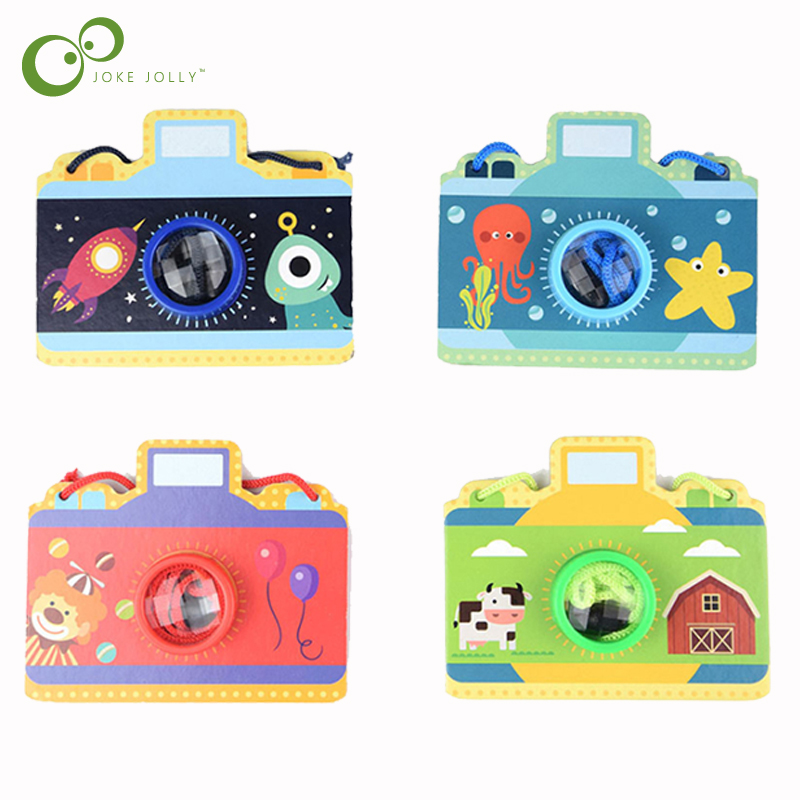 1Pcs Cartoon Kamera Kaleidoskop Multi-prisma Vielseitig Biene Auge Wirkung Spielzeug kinder Tag LXX