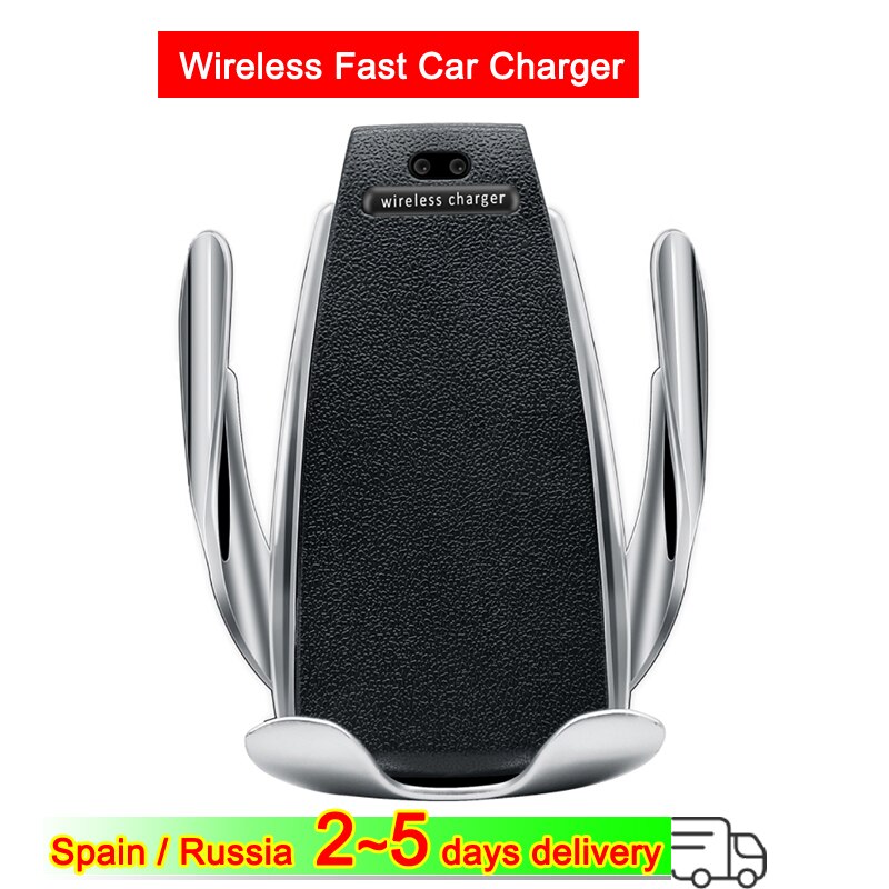 Senza fili Veloce Caricabatteria Da Auto Per Android IOS Smartphone Caricatore Del Telefono Mobile di Ricarica Veloce con Smart Sensor Veloce