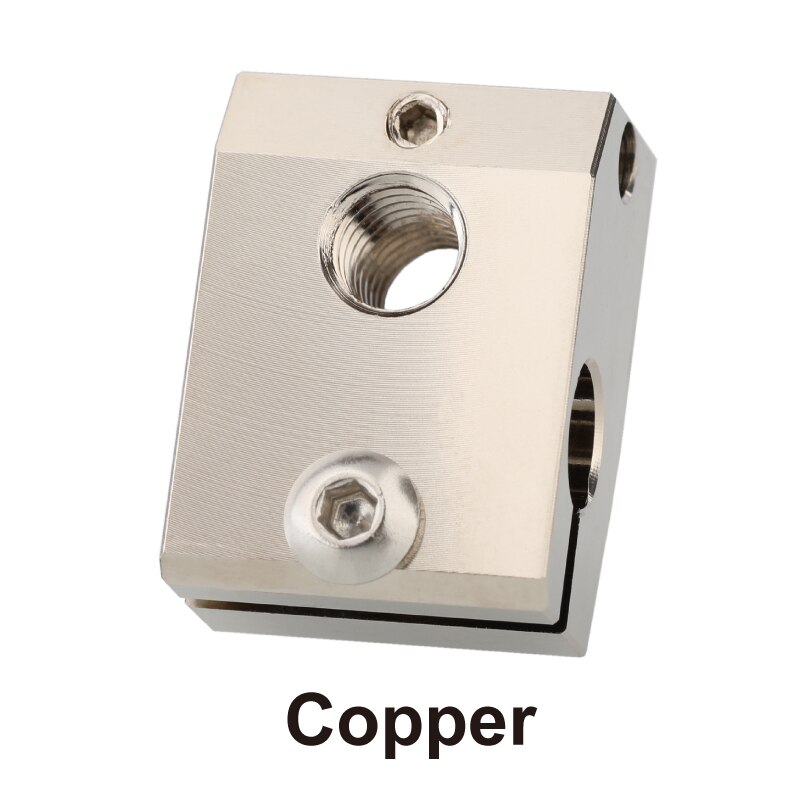Mellow 1 Uds. Mini bloque calentador Prusa de aluminio/cobre para cartucho de Sensor PT100 Themocouple y termistor HotEnd para Kit de impresora 3D: Azul