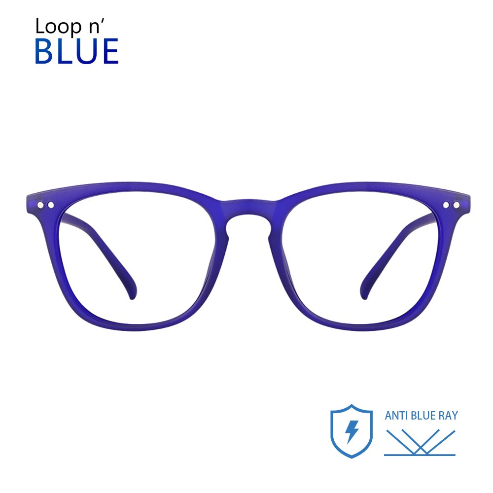 LOOP'N BLUE Precision reading glasses Retro Style Round reading glasses Men women reading glasses Anti-blue light