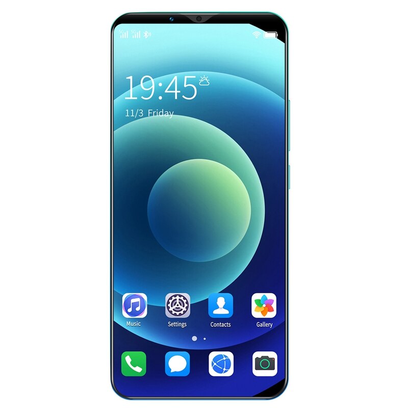 Smartphone Note20 Plus, 5,72 pulgadas, MTK6572, Dual-Core, 512MB + 4GB de memoria, tarjeta Dual, modo de reposo, Android 4,4, 2, enchufe europeo: Blue