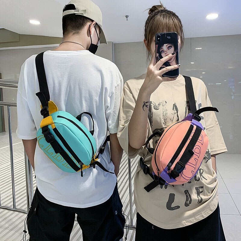 Riñonera de lona para hombre y mujer, bolso de cintura de Unisex, estilo Hip hop, cruzado, para teléfono, de viaje