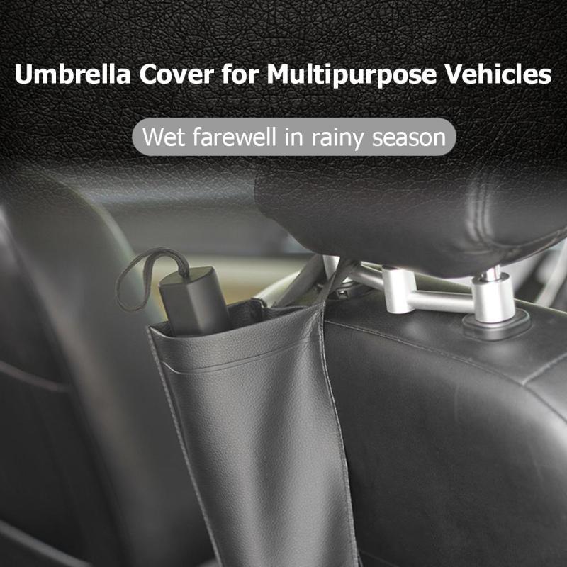 Universele Synthetische Lederen Autostoel Terug Paraplu Opbergtas Diversen Houder Auto Opruimen Accessoires
