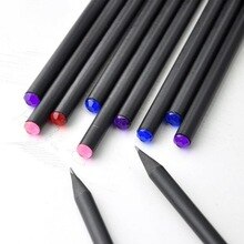 Sketching Pencil Portable Random Color Basswood Painting Writing Tools Drawing Pencil Sharper 5pcs Office