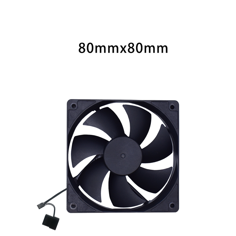 Ventilador de ordenador silencioso de 8cm, 9cm y 12cm, ventiladores de PC silenciosos para ordenador, carcasa de PC, GPU, CPU, refrigeración del radiador: GOLD