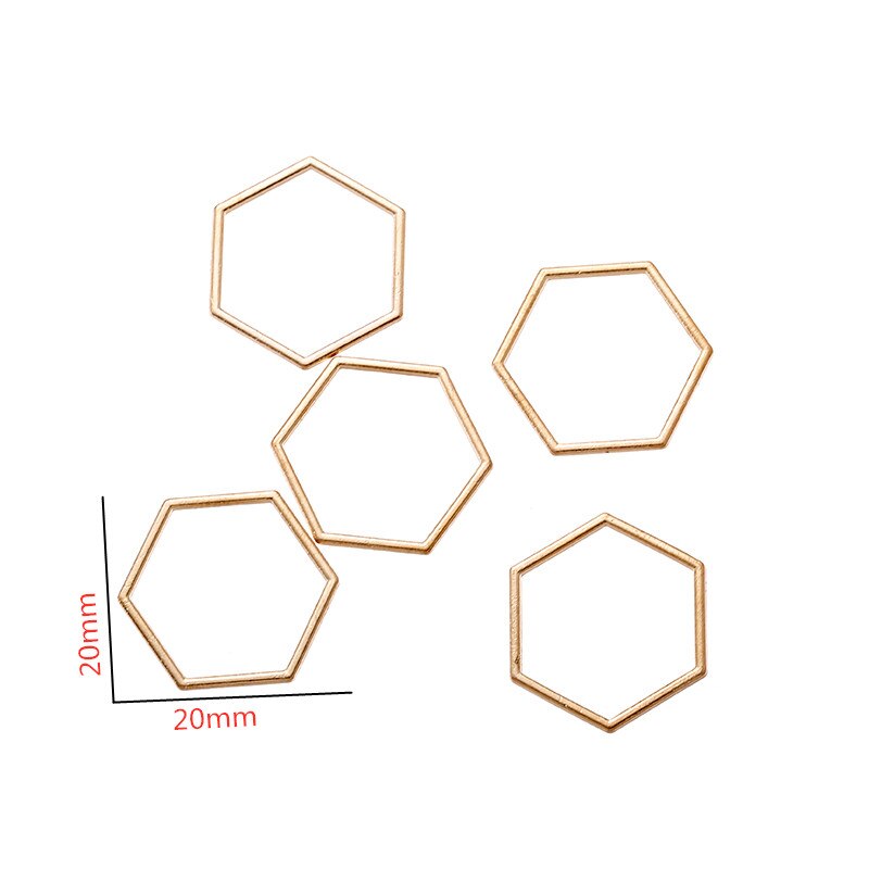 Yuenz 10Pcs 7 Kleur Mini Hexagon Charm Hollow Lijm Blank Hanger Lade Bezel Charms Diy Armband Ketting Handgemaakte Bezel mold