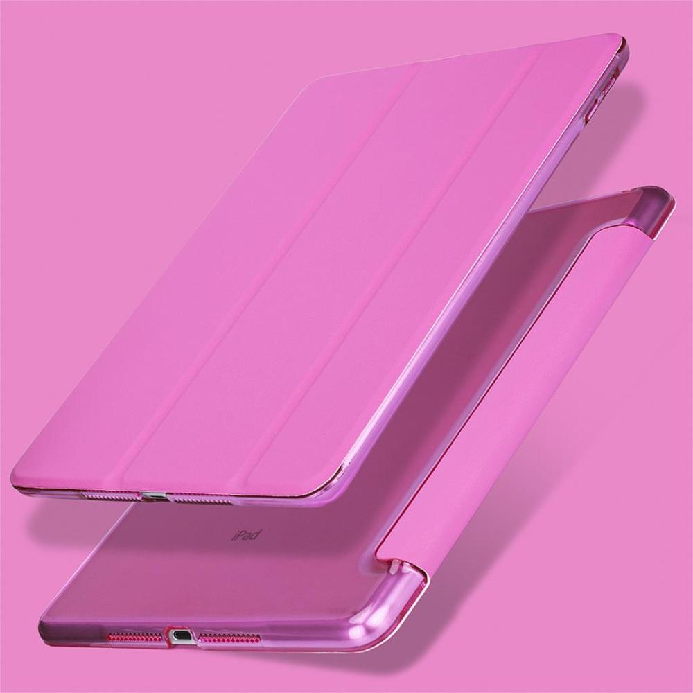 Dunne Case voor iPad 9.7 6th case Funda Ultra slim PU Leather Smart Cover Auto Sleep Cover voor iPad 9.7 case funda: pink