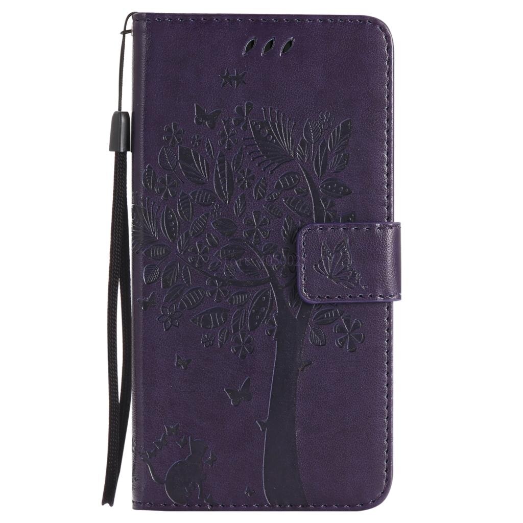 Coque voor lg  k10 k 10 lte lgk 10 k410 flip wallet leren telefoonhoesje voor lgk 430 k420n k430 k430ds k 420n k 430 k 430ds capa: Paars