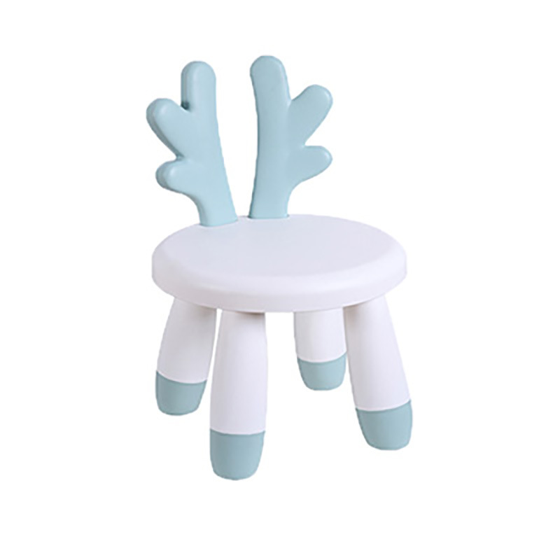 Børnestole baby søde tegneserie bænk husstand kaninstol ryglæn stol plast skammel børnestol til børnemøbler: Stil 2 30 x 26 x 46cm