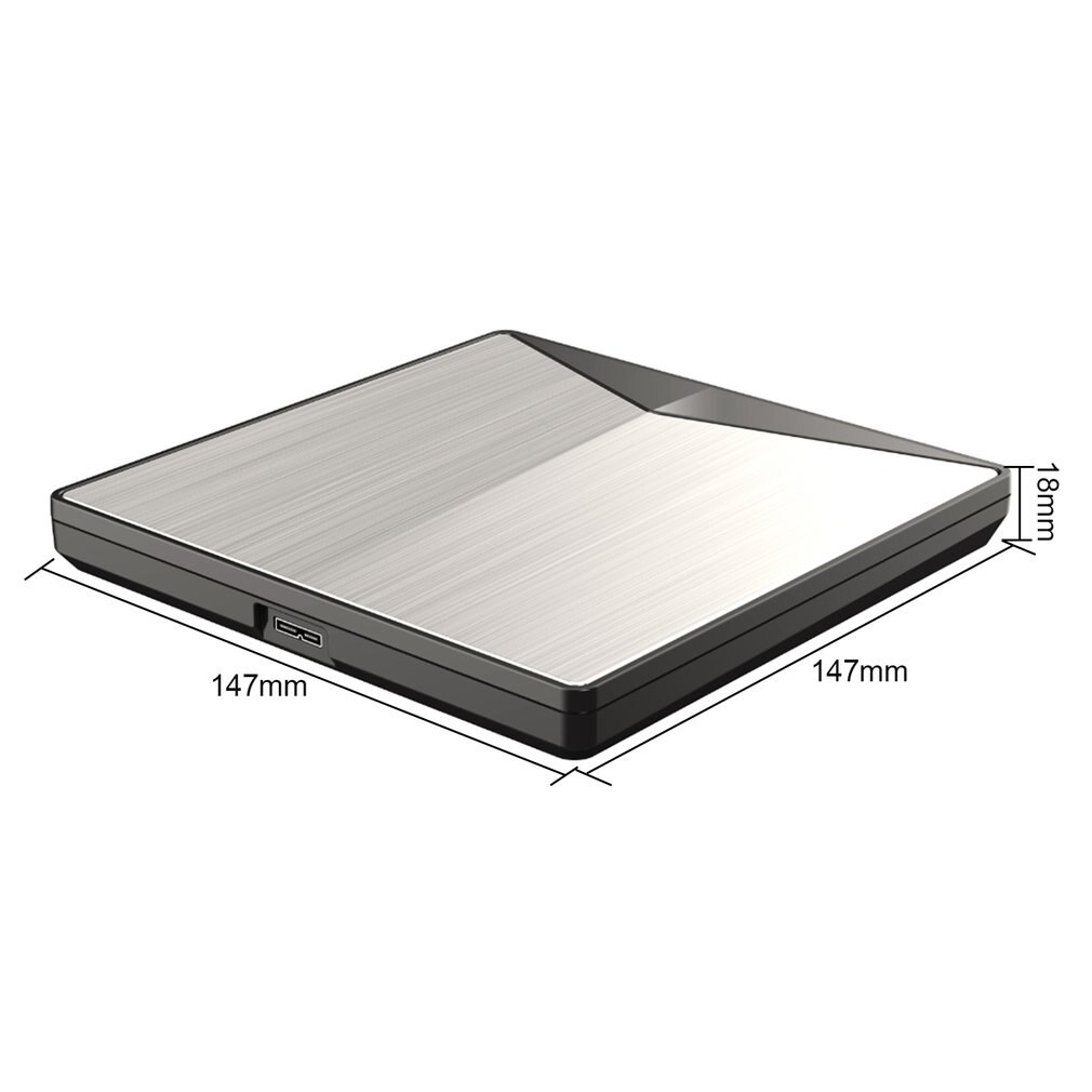 External DVD Drive USB 3.0 Drive for PC for Mac DVD + Rewritable DVD/CD RW Writer Recorder Burner Unique Shape Newest