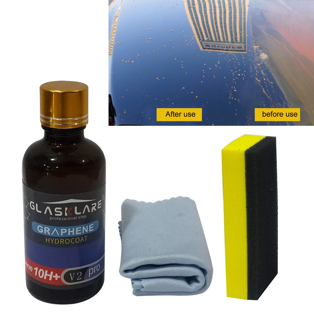 Ceramic Coating Set Protection Universal UV Graphene 12H Hardness Portable Shiny Scratch Resistant Repair Car Paint Auto Polish: 30ml