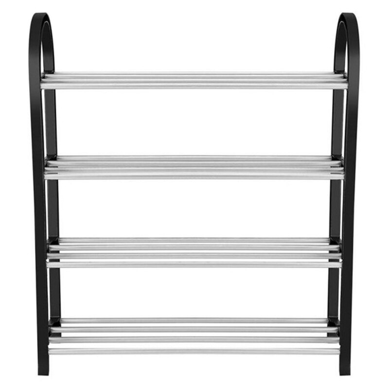 Home Shoe Storage Bag Plastic Shoe Storage Rack Shoe Storage Display Shelf Shoe Rack Cabinet Furniture: 4 Tiers