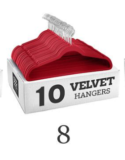 10 Stück bunte, rutschfeste KleiderbüGel aus Samt, 45 cm, nahtloser Beflockungs-KleiderbüGel für trockene und nasse Kleiderschrank-Aufbewahrung, magischer KleiderbüGel für Erwachsene: Tiefe Blau