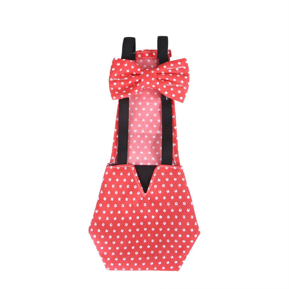 Duck Chicken Diaper Poultry Cotton Waterproof Diaper Adjustable Reusable Nappy Farm Goose Hen Polka Dot Decorate Pant: Red