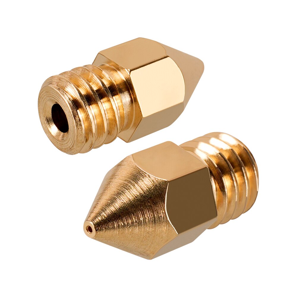 10PCS Mk8 Messing Düse 0,2mm 0,3mm 0,4mm 0,5mm 0,6mm 0,8mm 1,0mm M6 gewinde 1.75/3MM Für CR10 Ender-3 3D Drucker Extruder Teile