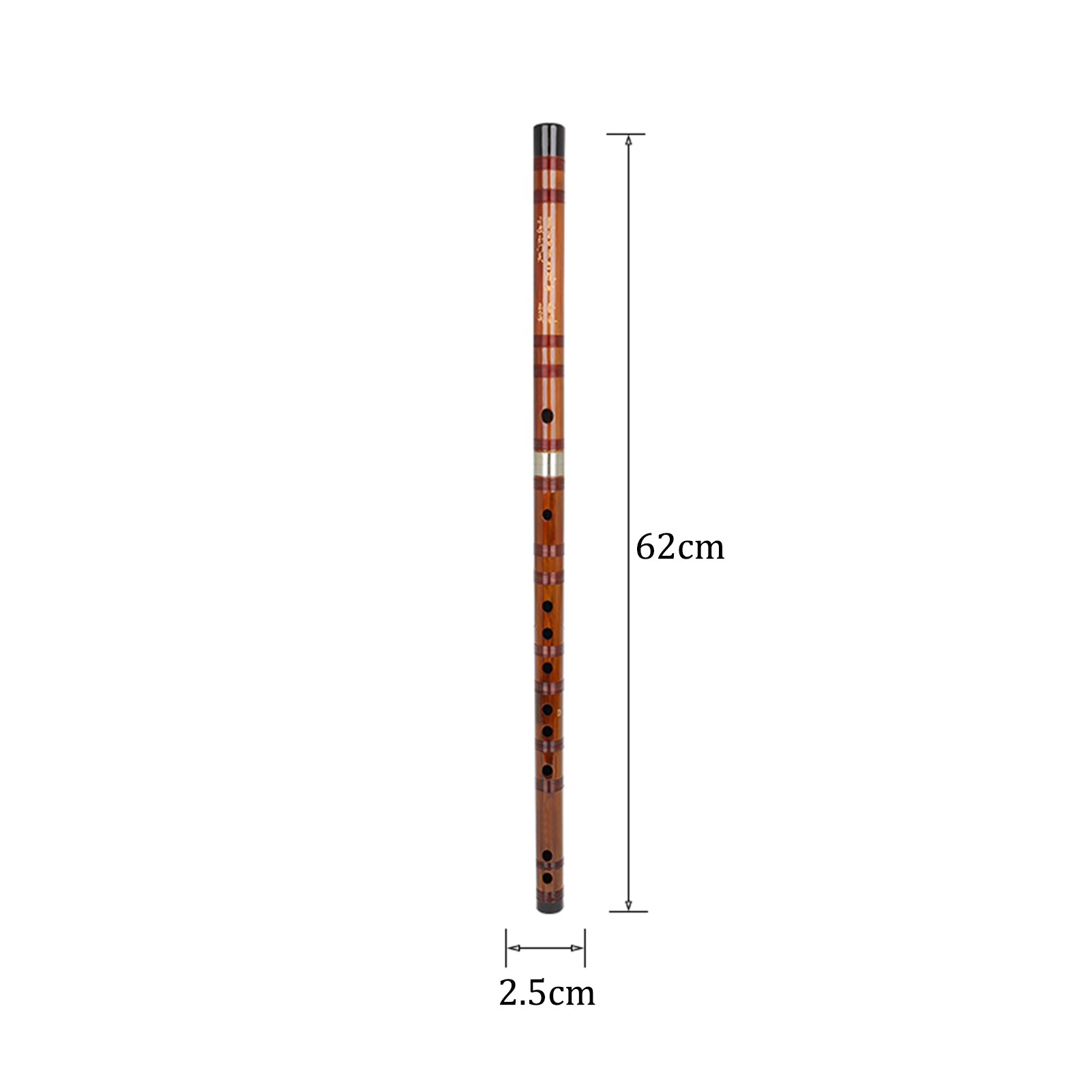 Flute Bitter Bamboo Dizi Traditional Handmade Woodwind Instrument with Storage Bag Chinese Knot for Children Adults Beginners: Key of D