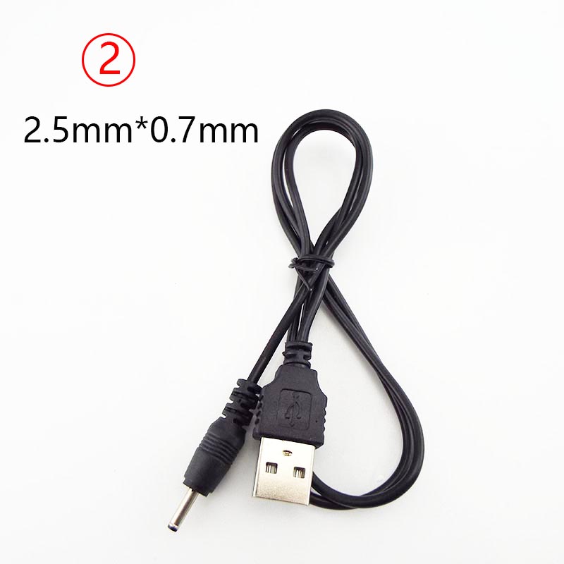 Usb a uros  dc 2.0 0.6 2.5 3.5 1.35 4.0 1.7 5.5 2.1 5.5 2.5mm virtalähdejohto pistoke jakki jatkokaapelin liitin laturi: 2.5 x 0.7mm