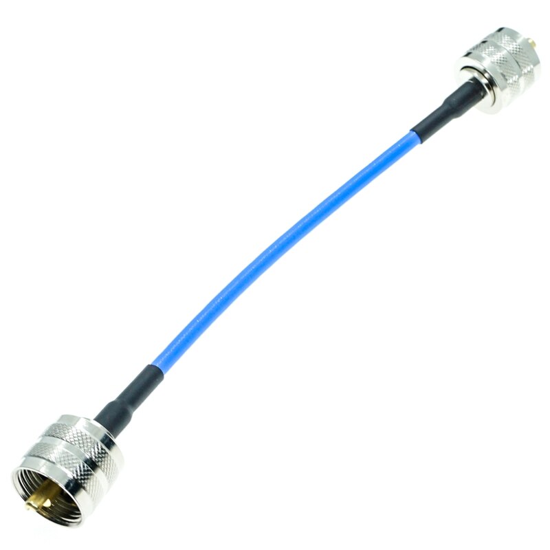 UHF male to UHF male PL259 connector RG402 RG-402 Semi Flexible Coaxial Cable 0.141&quot; 50ohm Blue