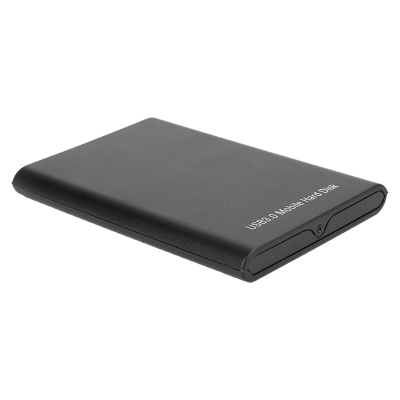 1tb discos rígidos externos usb 3.0 2.5 portátil ultra fino liga de alumínio metal disco rígido móvel: Black