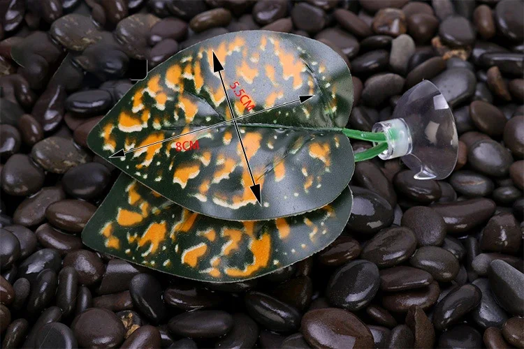 1 Uds. De hojas artificiales para pecera, decoración de cama para descanso de peces, decoración de acuario, cama flotante, hamaca de hojas, perca de lucha, Betta Spawning: Blanco