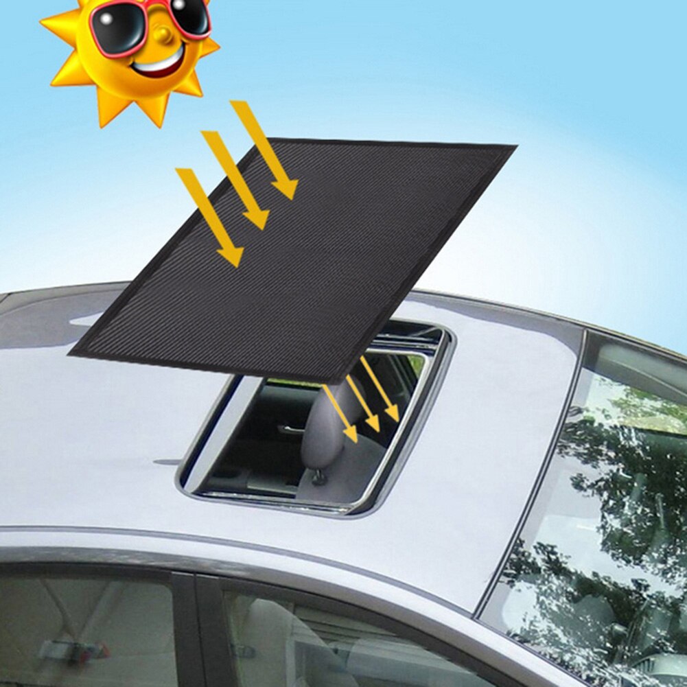 95cmx60cm Multifunction Car Top Roof Skylight Glass Sunshade Shield Cover Heat Isolation Sunshade Sunscreen cloth mosquito cover