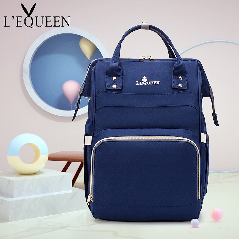 LEQUEEN Diaper Baby Bags Backpack For Moms Baby Bag Maternity Hospital Bag Care Nappy Bag Travel Stroller Send Free Hooks bolsos