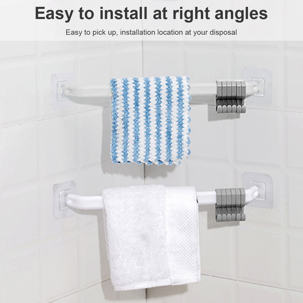 Recableght Kleverige Kapstok Rack Badkamer Hoed Robe Haken Voor Handdoeken Wandmontage Voor Keuken Slaapkamer Hanger Gereedschap Multi-functie