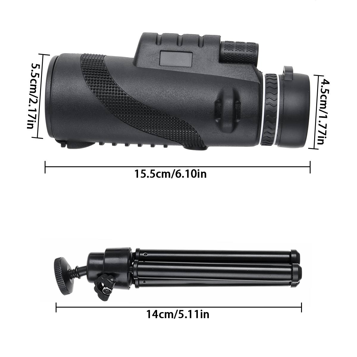 80x100 HD Monocular Starscope Telescope Monocular BAK4 Prism Lens Phone Camera Zoom Starscope Monocular Telescope