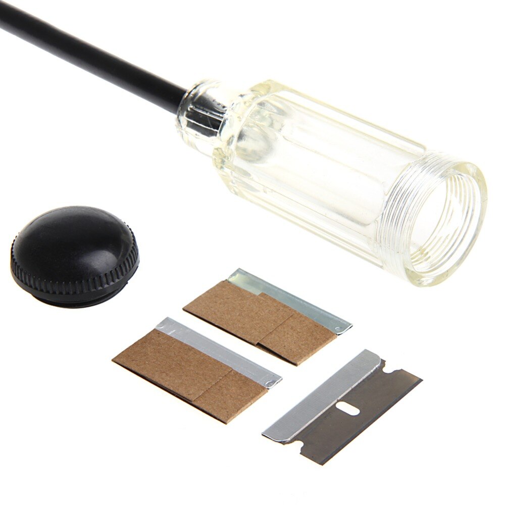 Car Sticker Paint Extension Scraper Remover Tool Long Reach Handle + Razor Blade